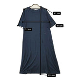 45R/45rpm インディゴ45星DRESS 定価18700円 半袖 ワンピース ネイビー レディース フォーティーファイブアールピーエム【中古】5-0517S∞