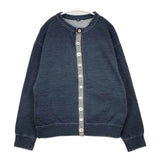 45R/45rpm 裏毛のスウェットカーディガン(インディゴ 重) 定価47300円 71170054 カーディガン ネイビー レディース フォーティーファイブアールピーエム【中古】5-1104T△