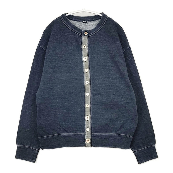 45R/45rpm 裏毛のスウェットカーディガン(インディゴ 重) 定価47300円 71170054 カーディガン ネイビー レディース フォーティーファイブアールピーエム【中古】5-1104T△