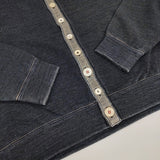 45R/45rpm 裏毛のスウェットカーディガン(インディゴ 重) 定価47300円 71170054 カーディガン ネイビー レディース フォーティーファイブアールピーエム【中古】5-1104T△