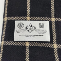 R&D.M.Co- チェック ストール マフラー ブラック レディース オールドマンズテーラー【中古】5-0925T◎