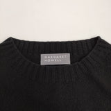 MARGARET HOWELL 578-4261002 MERINO CASHMERE 2 定価49500円 カシミヤ混 ベスト 24AW ブラック レディース マーガレットハウエル【中古】5-0213T♪