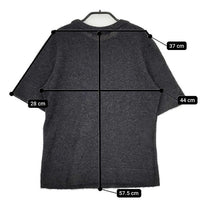 45R/45rpm カシミヤ四角Tシャツ 定価29000円 セーター ニット チャコールグレー レディース フォーティーファイブアールピーエム【中古】5-0917T∞