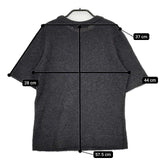 45R/45rpm カシミヤ四角Tシャツ 定価29000円 セーター ニット チャコールグレー レディース フォーティーファイブアールピーエム【中古】5-0917T∞