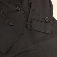 Paul Smith BLACK LABEL コットン トレンチコート ブラック レディース ポールスミスブラックレーベル【中古】5-0917T∞