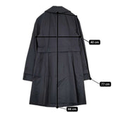 Paul Smith BLACK LABEL コットン トレンチコート ブラック レディース ポールスミスブラックレーベル【中古】5-0917T∞