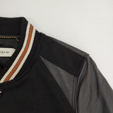 COACH VARSITY JACKET レザー 革 67485 バーシティジャケット スタジャン ブラック レディース コーチ【中古】5-0917T∞