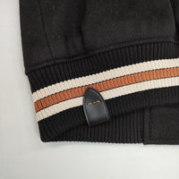 COACH VARSITY JACKET レザー 革 67485 バーシティジャケット スタジャン ブラック レディース コーチ【中古】5-0917T∞