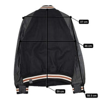 COACH VARSITY JACKET レザー 革 67485 バーシティジャケット スタジャン ブラック レディース コーチ【中古】5-0917T∞
