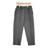 nicholson and nicholson ウール ROBIN-SOLID センタープレススラックス イージー パンツ グレー レディース ニコルソンアンドニコルソン【中古】5-0917T∞