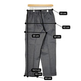 nicholson and nicholson ウール ROBIN-SOLID センタープレススラックス イージー パンツ グレー レディース ニコルソンアンドニコルソン【中古】5-0917T∞