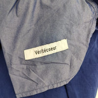 veritecoeur  VC-2606　ガーメントダイ タックパンツ 定価35200円 パンツ 23SS ブルー レディース ヴェリテクール【中古】5-0405M∞