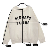 OLDMAN'S TAILOR R&D.M.Co- サイズ42 ロゴプリント 裏起毛 スウェット オフホワイト レディース オールドマンズテーラー【中古】5-0213T♪