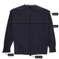 veritecoeur VCK-286 圧縮ウールニットブルゾン 定価46200円 ブルゾン 24AW ネイビー レディース ヴェリテクール【中古】5-0213T♪
