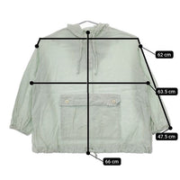nest Robe/UpcycleLino 01231-1319 アノラック プルオーバー ブラウス シャツ ミントグリーン レディース ネストローブ/アップサイクルリノ【中古】5-0503M∞