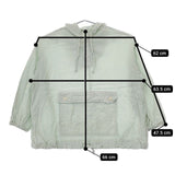 nest Robe/UpcycleLino 01231-1319 アノラック プルオーバー ブラウス シャツ ミントグリーン レディース ネストローブ/アップサイクルリノ【中古】5-0503M∞