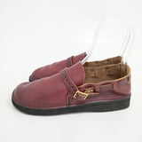 AURORA SHOES ミドルイングリッシュ サイズ7 1/2D シューズ・靴 ボルドー レディース オーロラシューズ【中古】5-1203G◎