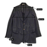 COMME des GARCONS HOMME PLUS 変形 バックルベルト ポリ縮絨  PE-J064 ジャケット AD2019 ブラック メンズ コムデギャルソンオムプリュス【中古】5-0406M∞