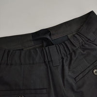 MARGARET HOWELL 578-2143001 WOOL COTTON TWILL TROUSERS パンツ 22SS 濃紺 ネイビー レディース マーガレットハウエル【中古】5-0917T∞