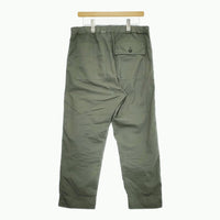 MHL. SUPERFINE COTTON TWILL 595-4143504 サイズ3 イージー パンツ 24SS カーキ レディース エムエイチエル【中古】5-0311M♪