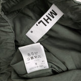 MHL. SUPERFINE COTTON TWILL 595-4143504 サイズ3 イージー パンツ 24SS カーキ レディース エムエイチエル【中古】5-0311M♪