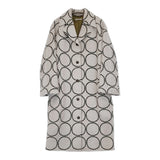 mina perhonen ha6078 tambourine grande コート ライトグレー グリーン レディース ミナペルホネン【中古】5-1022A♪