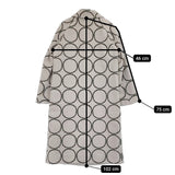 mina perhonen ha6078 tambourine grande コート ライトグレー グリーン レディース ミナペルホネン【中古】5-1022A♪