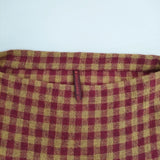 DANIELA GREGIS 11050450125730 ギンガムチェック カシミヤ ワイド イタリア製 チュニック ベージュ パープル レディース ダニエラグレジス【中古】5-1104T△