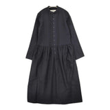 ARTS&SCIENCE ウール ストライプ タック 02-510-340 日本製 サイズ1 ワンピース ブラック ブラウン レディース アーツ&サイエンス【中古】5-1021T△