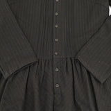 ARTS&SCIENCE ウール ストライプ タック 02-510-340 日本製 サイズ1 ワンピース ブラック ブラウン レディース アーツ&サイエンス【中古】5-1021T△