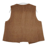 根々 アルパカウール 群言堂 16531402 日本製 ベスト ブラウン レディース 根々【中古】5-1104T△