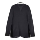 RALPH LAUREN チャイナボタン ベロア ニット切替 サイズM ウール ジャケット カーディガン ブラック レディース ラルフローレン【中古】5-1111T△