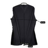 RALPH LAUREN チャイナボタン ベロア ニット切替 サイズM ウール ジャケット カーディガン ブラック レディース ラルフローレン【中古】5-1111T△