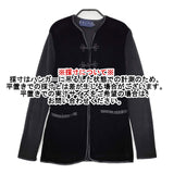 RALPH LAUREN チャイナボタン ベロア ニット切替 サイズM ウール ジャケット カーディガン ブラック レディース ラルフローレン【中古】5-1111T△