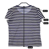 SUNSPEL ボーダー コットン 半袖Ｔシャツ カットソー ネイビー ホワイト レディース サンスペル【中古】5-0517S∞