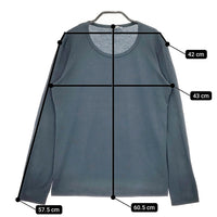 SUNSPEL サイズ12 英国製 コットン 長袖Ｔシャツ カットソー ロンＴ ブルーグリーン レディース サンスペル【中古】5-0310M△