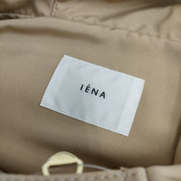 IENA タフタフーデットブルゾン ジャケット 比翼ジップ マウンテンパーカー 22AW ベージュ レディース イエナ【中古】5-0407M∞