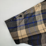 YORKLAND ドルマンスリーブ ギンガムチェック ハイネック リボンベルト付き ウール チュニック ベージュ ブラック レディース ヨークランド【中古】5-1111T△