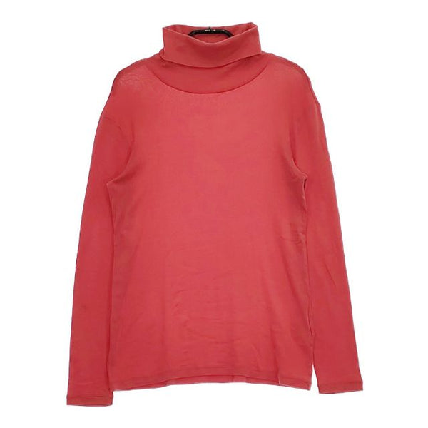 nest Robe 01214-1124-3 マハラニコットンフライス タートル 長袖Ｔシャツ カットソー ロンＴ レッド レディース ネストローブ【中古】5-0407M∞
