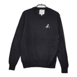 agnes b. ADAM ET ROPE別注 logo knit pullover 8T53LV87 ウール セーター ニット ブラック レディース アニエスベー【中古】5-1111T△