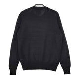 agnes b. ADAM ET ROPE別注 logo knit pullover 8T53LV87 ウール セーター ニット ブラック レディース アニエスベー【中古】5-1111T△