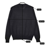 agnes b. ADAM ET ROPE別注 logo knit pullover 8T53LV87 ウール セーター ニット ブラック レディース アニエスベー【中古】5-1111T△