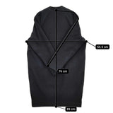 evam eva ノーカラー ウール混 ミドル丈 サイズ2 コート ネイビー レディース エヴァムエヴァ【中古】5-1210A♪