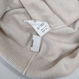 Gauze# コットン カシミヤ タートル セーター ニット アイボリー レディース ガーゼ【中古】5-0417M∞