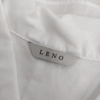 LENO L1901-SH003 半袖 コットン ブラウス シャツ ホワイト レディース リノ【中古】5-0612S∞