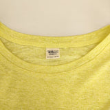 Ron Herman リネンポリエステル 長袖Ｔシャツ カットソー ロンＴ イエロー レディース ロンハーマン【中古】5-0417M∞