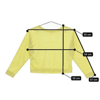 Ron Herman リネンポリエステル 長袖Ｔシャツ カットソー ロンＴ イエロー レディース ロンハーマン【中古】5-0417M∞