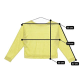 Ron Herman リネンポリエステル 長袖Ｔシャツ カットソー ロンＴ イエロー レディース ロンハーマン【中古】5-0417M∞