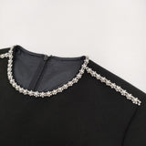 LOULOU WILLOUGHBY 未使用品 ビジューミニワンピース 定価59400円 212420-14-160-95 24SS ブラック レディース ルルウィルビー【中古】5-0608S♪