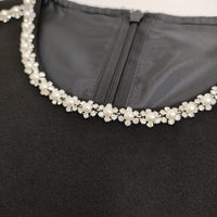 LOULOU WILLOUGHBY 未使用品 ビジューミニワンピース 定価59400円 212420-14-160-95 24SS ブラック レディース ルルウィルビー【中古】5-0608S♪